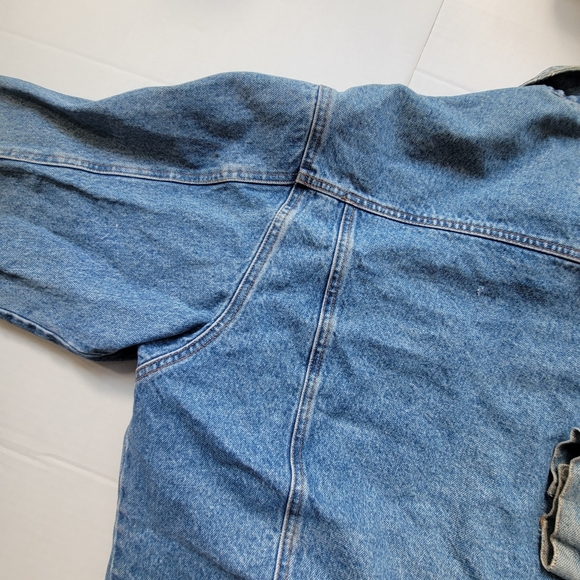 Vintage fission denim mens Jean jacket large - Picture 7 of 9